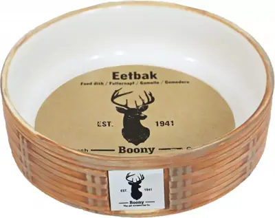 Boony "Est 1941" eetbak steen wicker sand, 12 cm - afbeelding 3