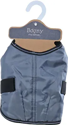 Boony hondenjas basic waterproof grijs, 20 cm. - afbeelding 1
