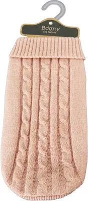 Boony Hondenkabeltrui 45 centimeters zacht roze