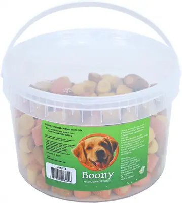 Boony hondenkoek mergkoek mini mix, emmer a 1000 gram - afbeelding 3