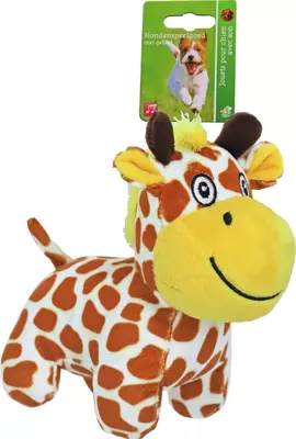 Boony hondenspeelgoed giraffe pluche met piep 20 cm - afbeelding 2
