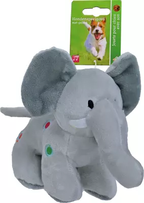 Boony hondenspeelgoed olifant pluche met stippen en piep 20 cm - afbeelding 2