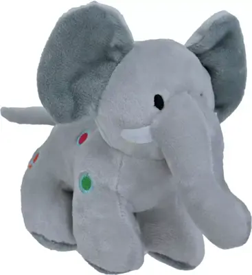 Boony hondenspeelgoed olifant pluche met stippen en piep 20 cm - afbeelding 1