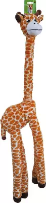 Boony hondenspeelgoed XXL giraffe langnek met piep 90 cm
