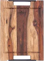 Bowls and Dishes pure rose wood steakplank sapgoot en handvatten 35 x 25 cm kopen?