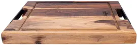 Bowls and Dishes pure Rose Wood steakplank sapgoot en handvatten 40 x 30 cm - afbeelding 2