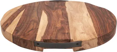 Bowls and Dishes Serveerplank+handvat rose wood recht d49 cm - afbeelding 3