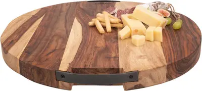 Bowls and Dishes Serveerplank+handvat rose wood recht d49 cm - afbeelding 4