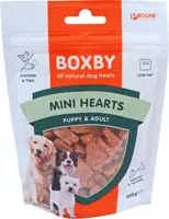 Boxby puppy snacks mini hearts, 100 gram - afbeelding 1