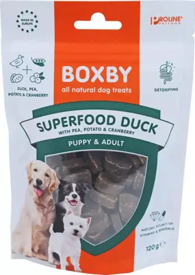 Boxby superfood eend, 120 gram - afbeelding 1