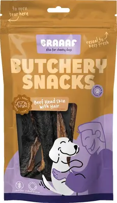 Braaaf Runderkophuid met Haar - afbeelding 1