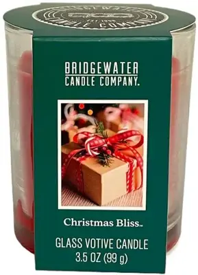 Bridgewater geurkaars glas votive christmas bliss