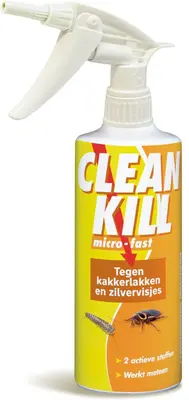 BSI Clean Kill Micro-Fast Kakkerlakken en Zilvervisjes - 500ml