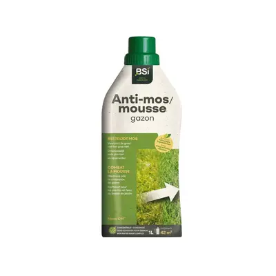 BSI Moss Off Gazon 1 Liter – Natuurlijke Mosbestrijding voor een Gezond Gazon