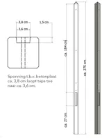 Bt paal lgw 8.5x8.5x280 grs eind kopen?