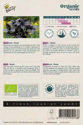 Buzzy® Basilicum Rosie (BIO) - afbeelding 2
