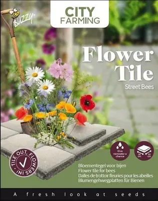 Buzzy Duurzame bloementegel rotstuin - afbeelding 1