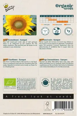 Buzzy® Helianthus, Lage zonnebloem Sunspot (BIO) - afbeelding 2