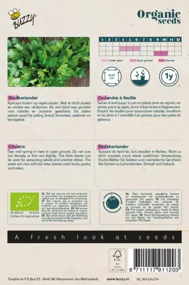 Buzzy® Koriander (bladkoriander) (BIO) - afbeelding 2