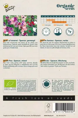 Buzzy® Lathyrus, Reuk- of Siererwt Spencer (BIO) - afbeelding 2