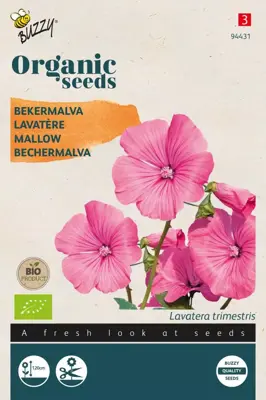 Buzzy® Lavatera, Bekermalva rose/rood (BIO) - afbeelding 1
