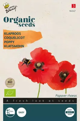 Buzzy® Papaver, Klaproos Rood (BIO) - afbeelding 1