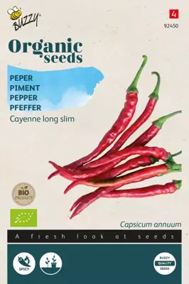 Buzzy® Peper Cayenne long slim (BIO) - afbeelding 1