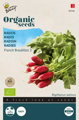 Buzzy® Radijs French Breakfast 3 (BIO) - afbeelding 1