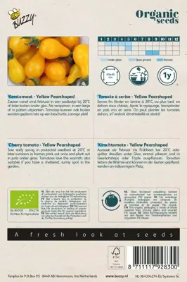 Buzzy® Tomaat Yellow Pearshaped (BIO) - afbeelding 2