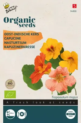 Buzzy® Tropaeolum, Oost-Indische kers enkelbl (BIO) - afbeelding 1