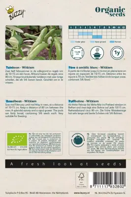 Buzzy® Tuinbonen Witkiem (BIO) - afbeelding 2