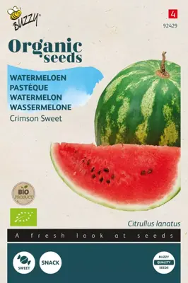 Buzzy® Watermeloen Crimson Sweet (BIO) - afbeelding 1
