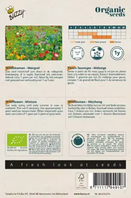 Buzzy® Wildbloemen mengsel (BIO) - afbeelding 2