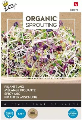 Buzzy zaden bio knip & eet salademengsel pikant - afbeelding 1