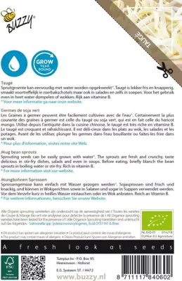 Buzzy zaden Bio Knip & Eet Tauge - afbeelding 2