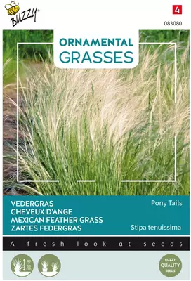 Buzzy zaden Grasses, Vedergras Pony tails - afbeelding 1