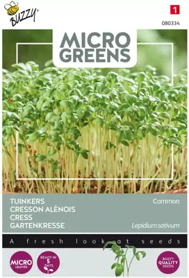 Buzzy zaden Microgreens, Tuinkers - afbeelding 1
