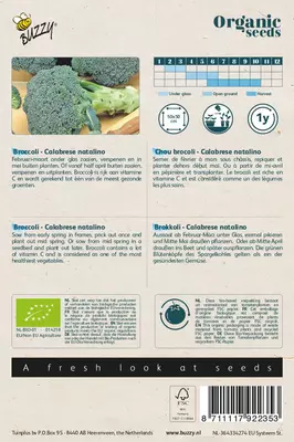 Buzzy zaden organic broccoli calabrese natalino (BIO) - afbeelding 2