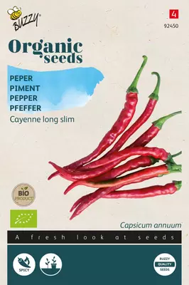 Buzzy zaden organic Peper cayenne long slim (BIO) - afbeelding 1