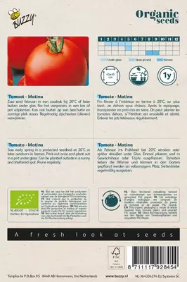 Buzzy zaden organic Tomaten matina (BIO) - afbeelding 2
