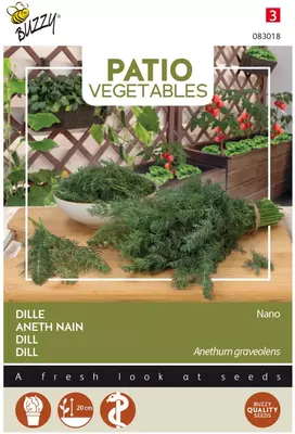 Buzzy zaden Patio Vegetables, Dille nano - afbeelding 1
