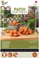 Buzzy zaden Patio Vegetables, Wortel Parijse Markt - afbeelding 1