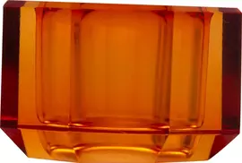 C'est bon kandelaar kristal  4.5x4.5x3cm amber - afbeelding 1
