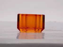C'est bon kandelaar kristal  4.5x4.5x3cm amber - afbeelding 2
