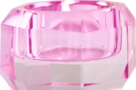 C'est bon kandelaar kristal  6x6x4cm pink - afbeelding 3