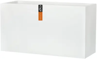 Capi Bloembak Lux Terrazzo 80x32x44cm Wit - afbeelding 1