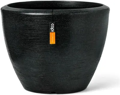 Capi bloempot bol Arc Granite 75x60 cm zwart - afbeelding 1