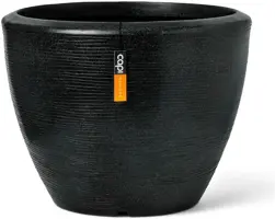 Capi bloempot bol Arc Granite 75x60 cm zwart - afbeelding 1