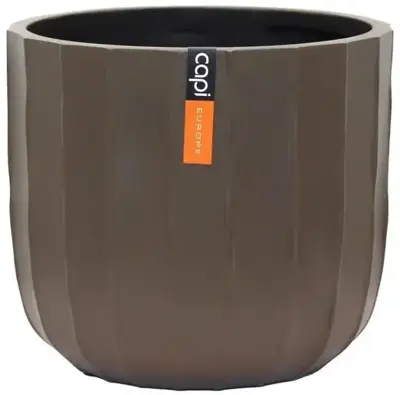 Capi bloempot Bol Craft 24x21 cm Warme taupe