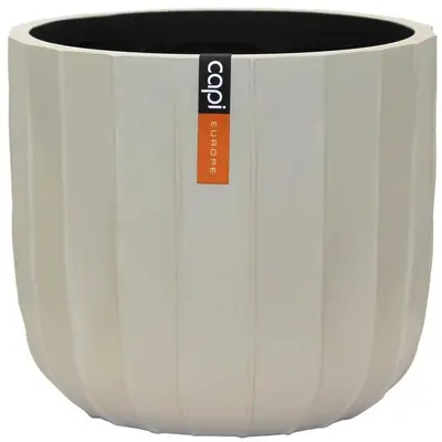 Capi bloempot Bol Craft 9x8 cm Beige